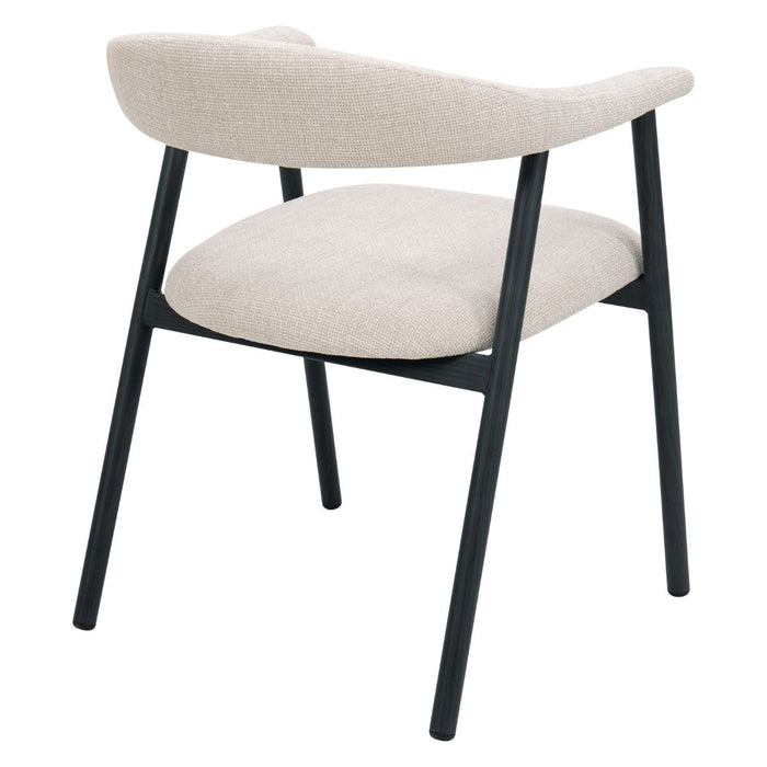 Giga Meubel - Eetkamerstoel Mila Beige|Zwart  - Set van 2