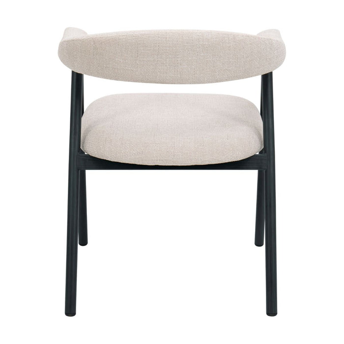 Giga Meubel - Eetkamerstoel Mila Beige|Zwart  - Set van 2