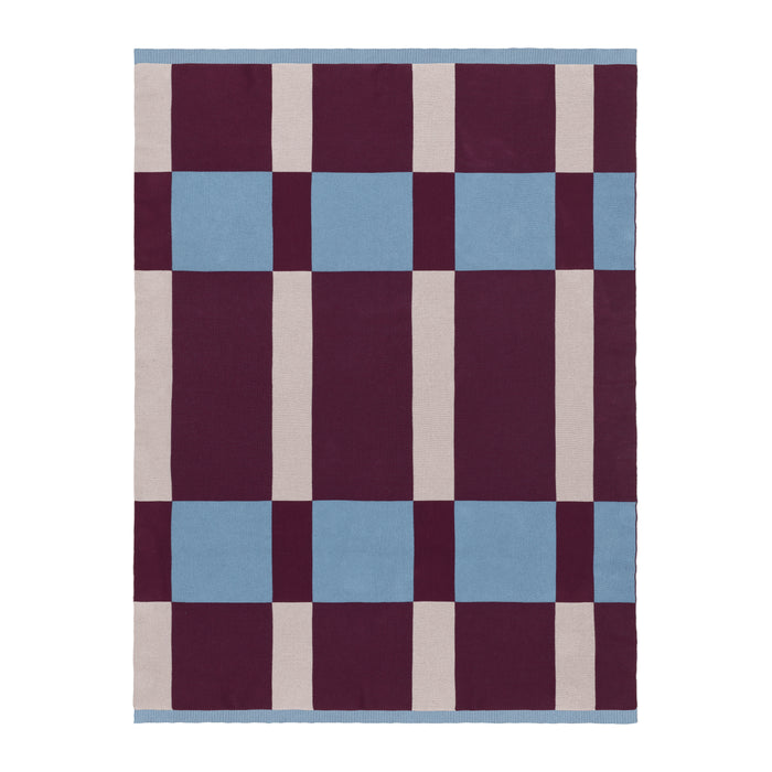 FÉST Striped Plaid 175 x 130 cm - Blue