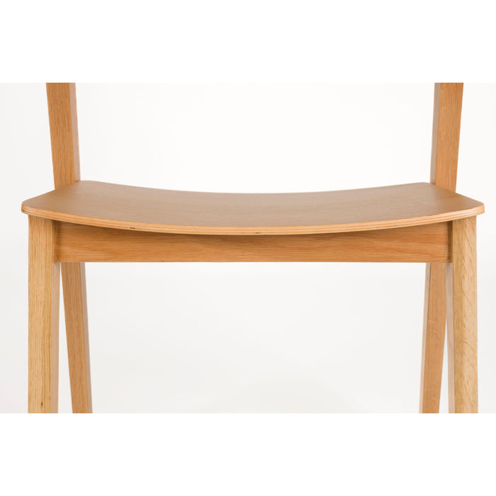 Housecraft Living Wooz eetkamerstoel Eikenhout Naturel - Set van 2