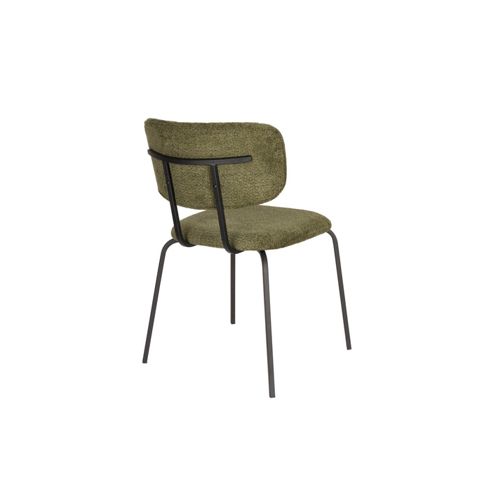 Housecraft Living Jaze Eetkamerstoelen Groen - Set van 2