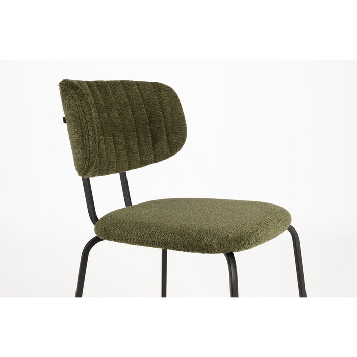 Housecraft Living Jaze Eetkamerstoelen Groen - Set van 2