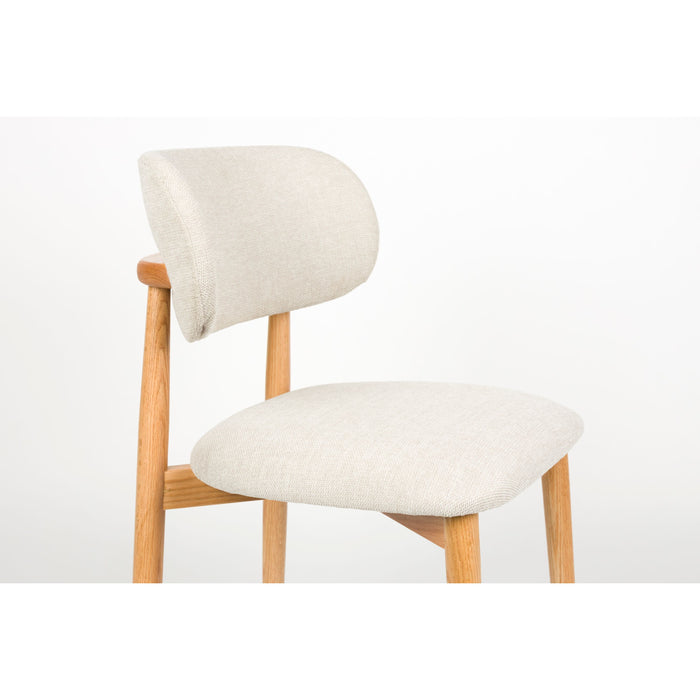 Housecraft Living Elle Eetkamerstoelen Beige - Set van 2