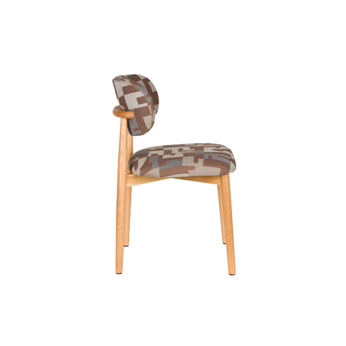 Housecraft Living Elle Eetkamerstoelen Bruin - Set van 2