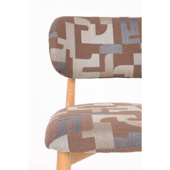 Housecraft Living Elle Eetkamerstoelen Bruin - Set van 2