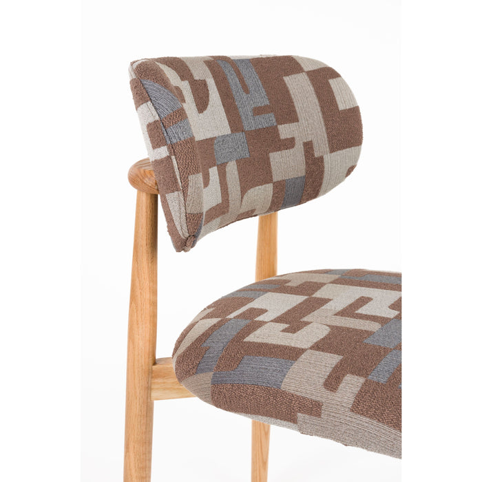 Housecraft Living Elle Eetkamerstoelen Bruin - Set van 2