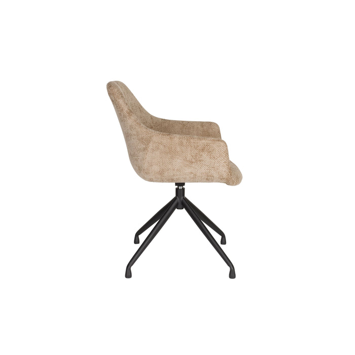 Housecraft Living Wiz Eetkamerstoelen Draaibaar Bruin - Set van 2