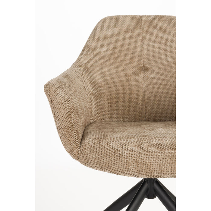 Housecraft Living Wiz Eetkamerstoelen Draaibaar Bruin - Set van 2