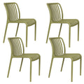 Housecraft Living Mante Tuinstoelen Kunststof Groen - Set van 4