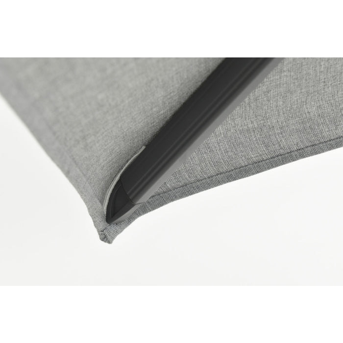 Hawaii Big Pole II parasol - 350x350 cm - carbon black - royal grijs