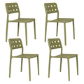 Housecraft Living Serra Tuinstoelen Kunststof Groen - Set van 4