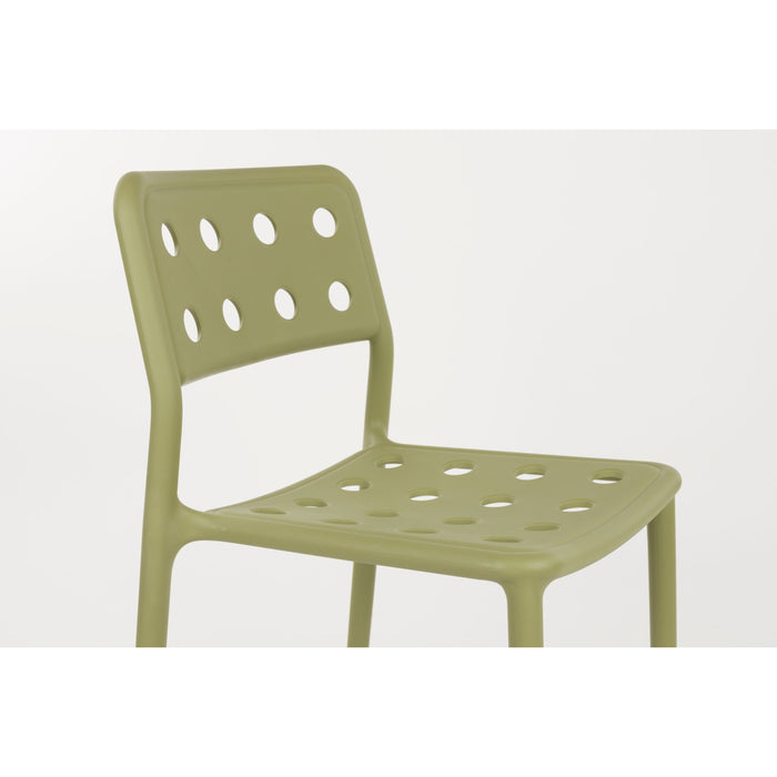 Housecraft Living Serra Tuinstoelen Kunststof Groen - Set van 4