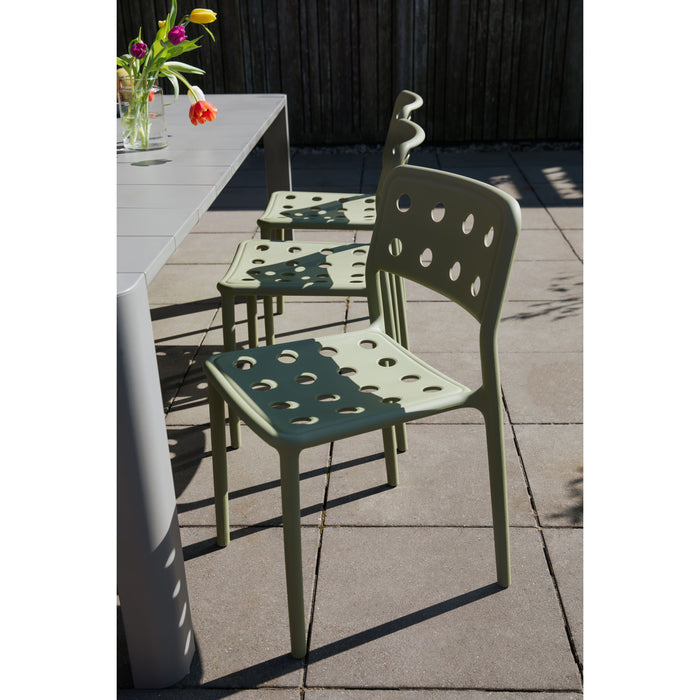 Housecraft Living Serra Tuinstoelen Kunststof Groen - Set van 4