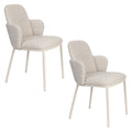 Housecraft Living Jerrico Eetkamerstoelen Licht Beige - Set van 2