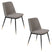 Housecraft Living Lionel Eetkamerstoelen Lichtgrijs - Set van 2