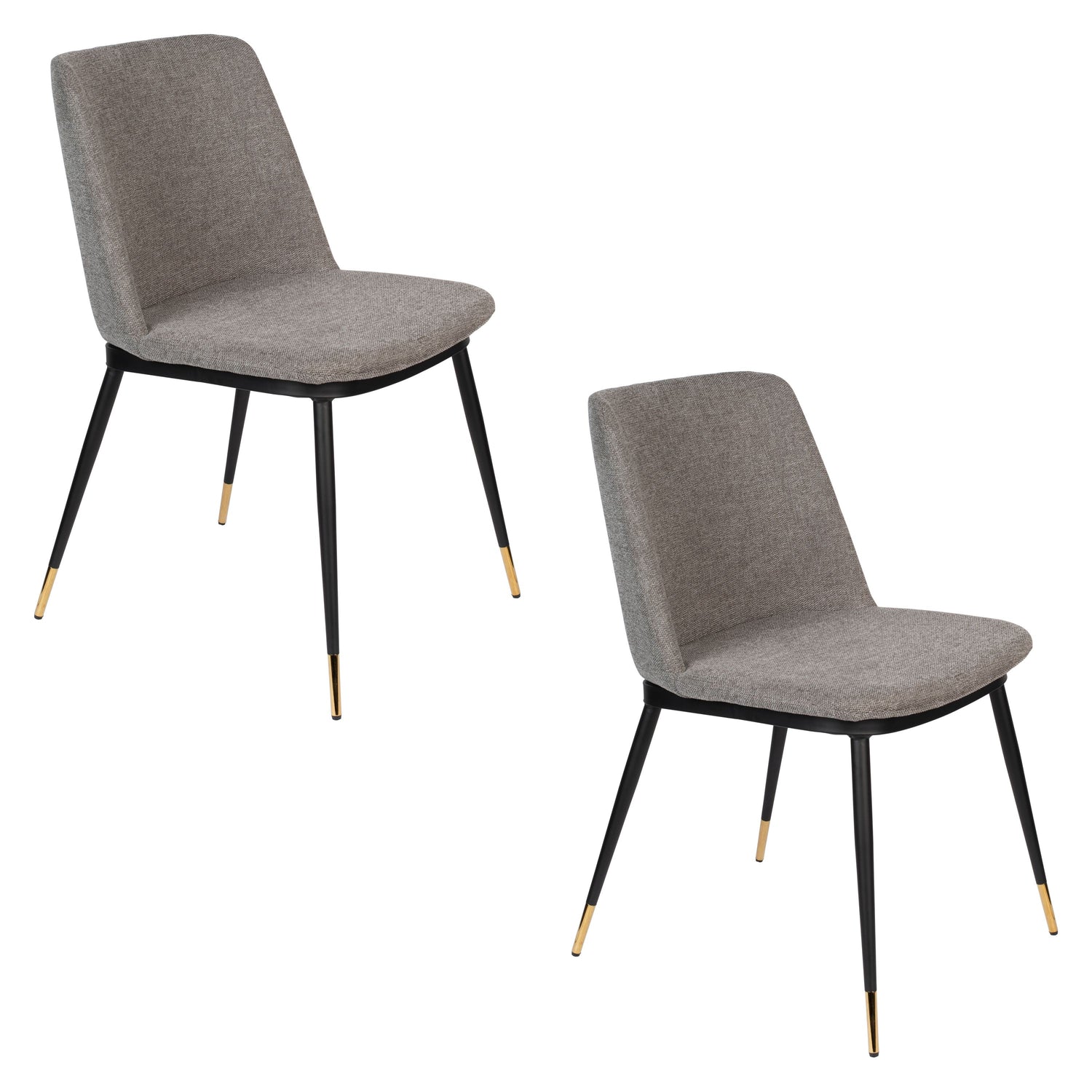 Housecraft Living Lionel Eetkamerstoelen Lichtgrijs - Set van 2