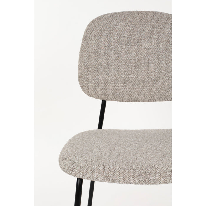 Housecraft Living Roos Eetkamerstoelen Licht Beige - Set van 2