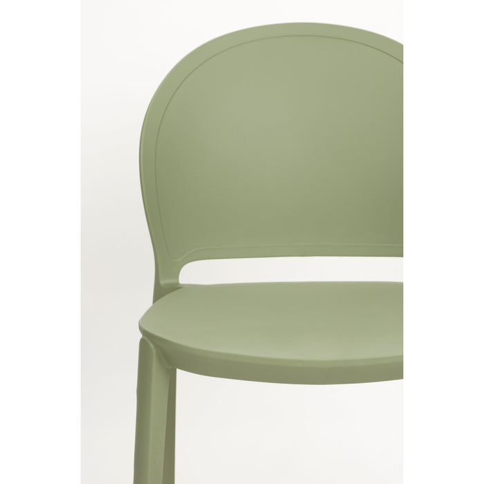 Housecraft Sjoerd Tuinstoelen Kunststof Groen - Set van 4