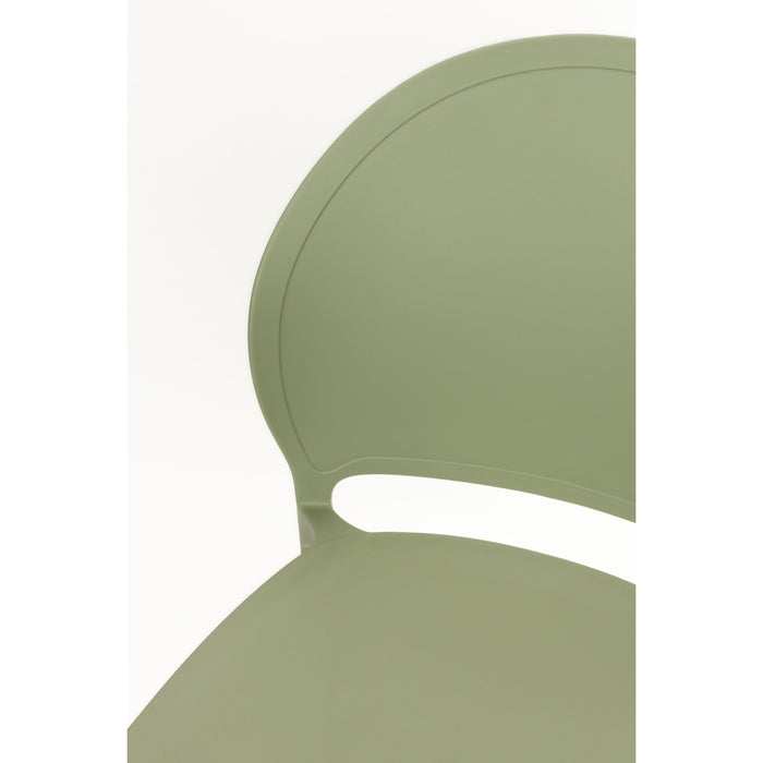 Housecraft Sjoerd Tuinstoelen Kunststof Groen - Set van 4