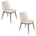 Housecraft Living Lionel Eetkamerstoelen Beige - Set van 2