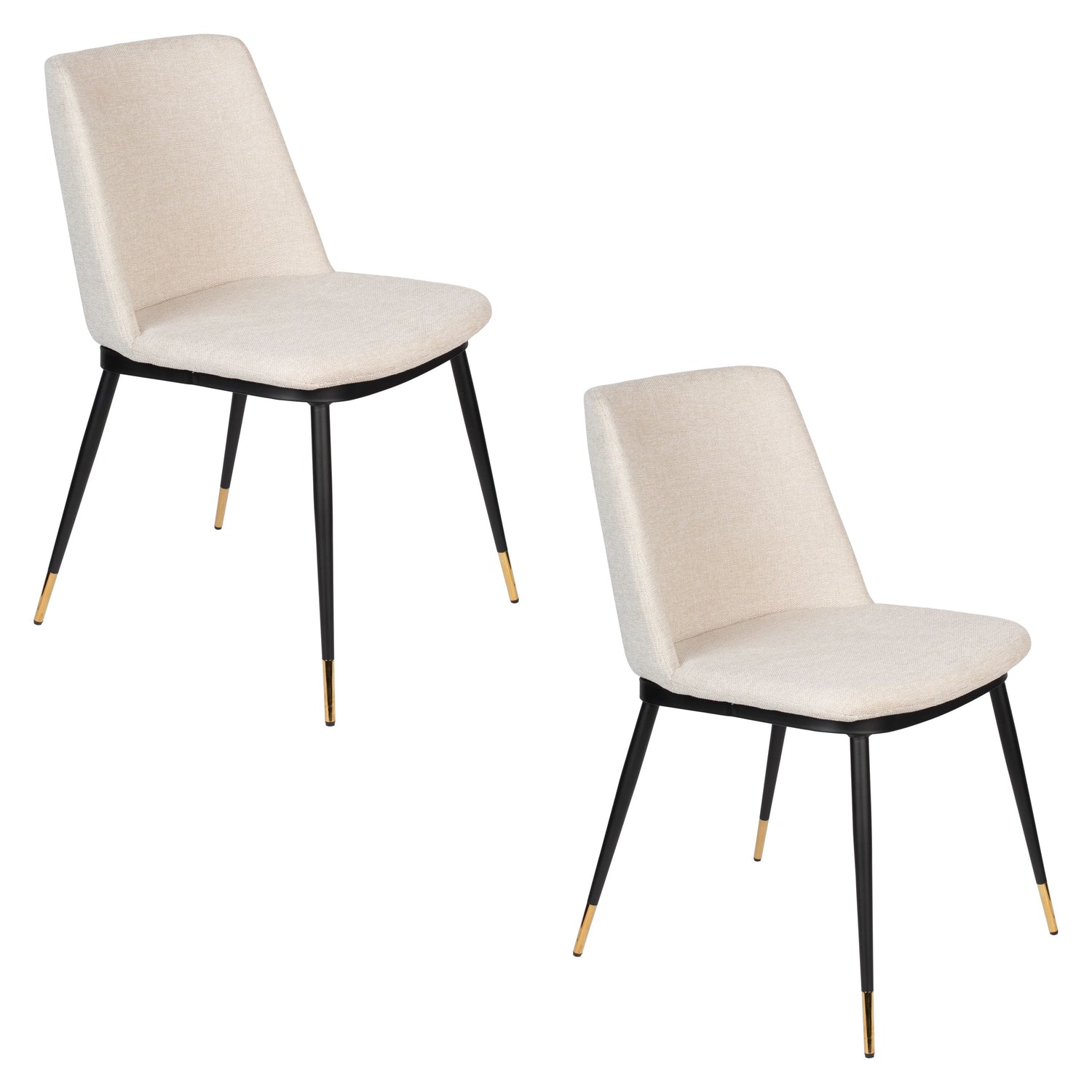 Housecraft Living Lionel Eetkamerstoelen Beige - Set van 2