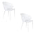 Housecraft Living Gigi Eetkamerstoelen Wit - Set van 2