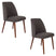 Housecraft Living Conway Eetkamerstoelen Donkergrijs - Set van 2