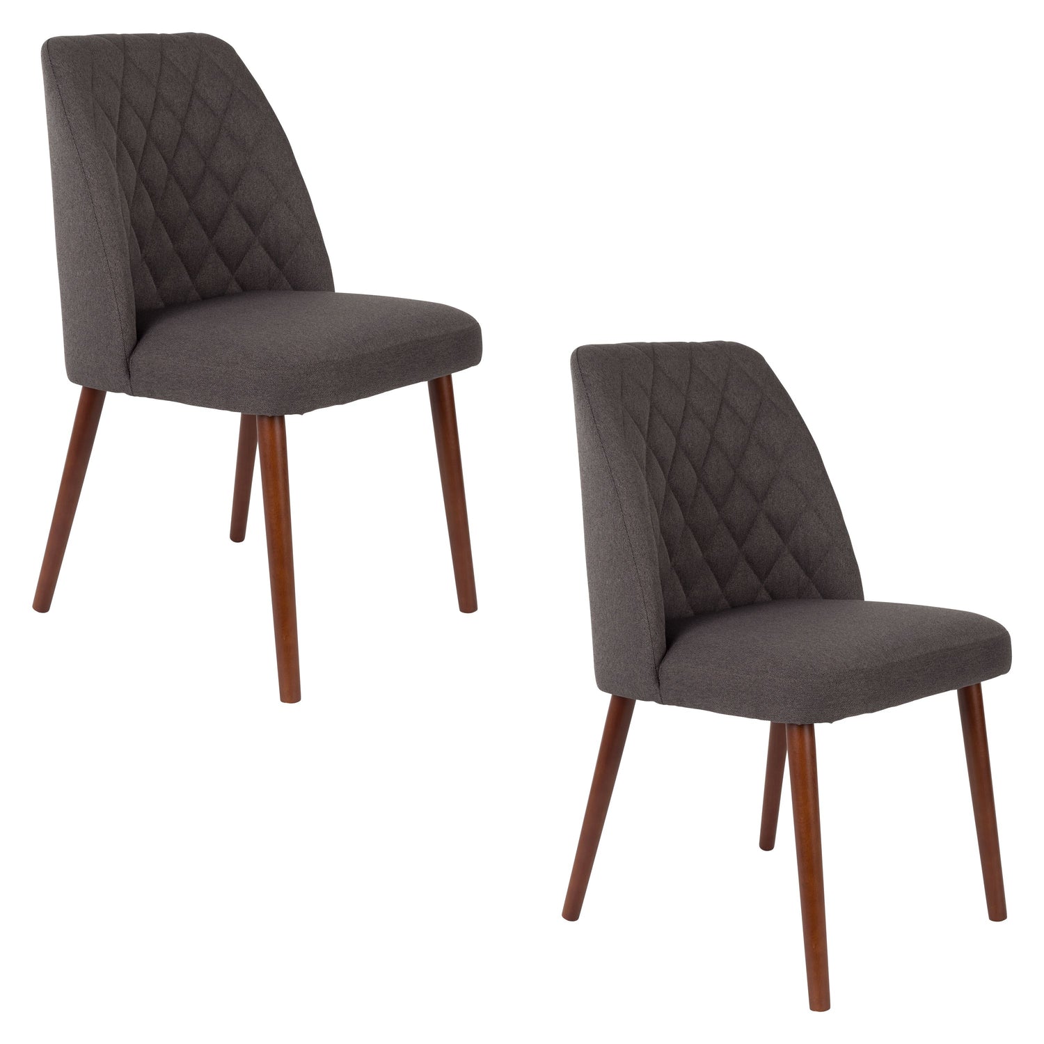 Housecraft Living Conway Eetkamerstoelen Donkergrijs - Set van 2