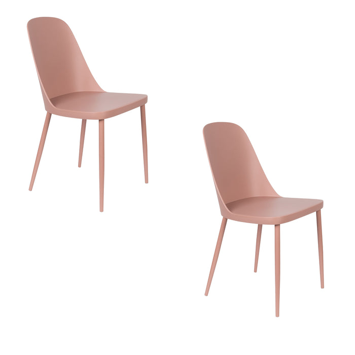 Housecraft Living Pip Eetkamerstoelen Roze - Set van 2