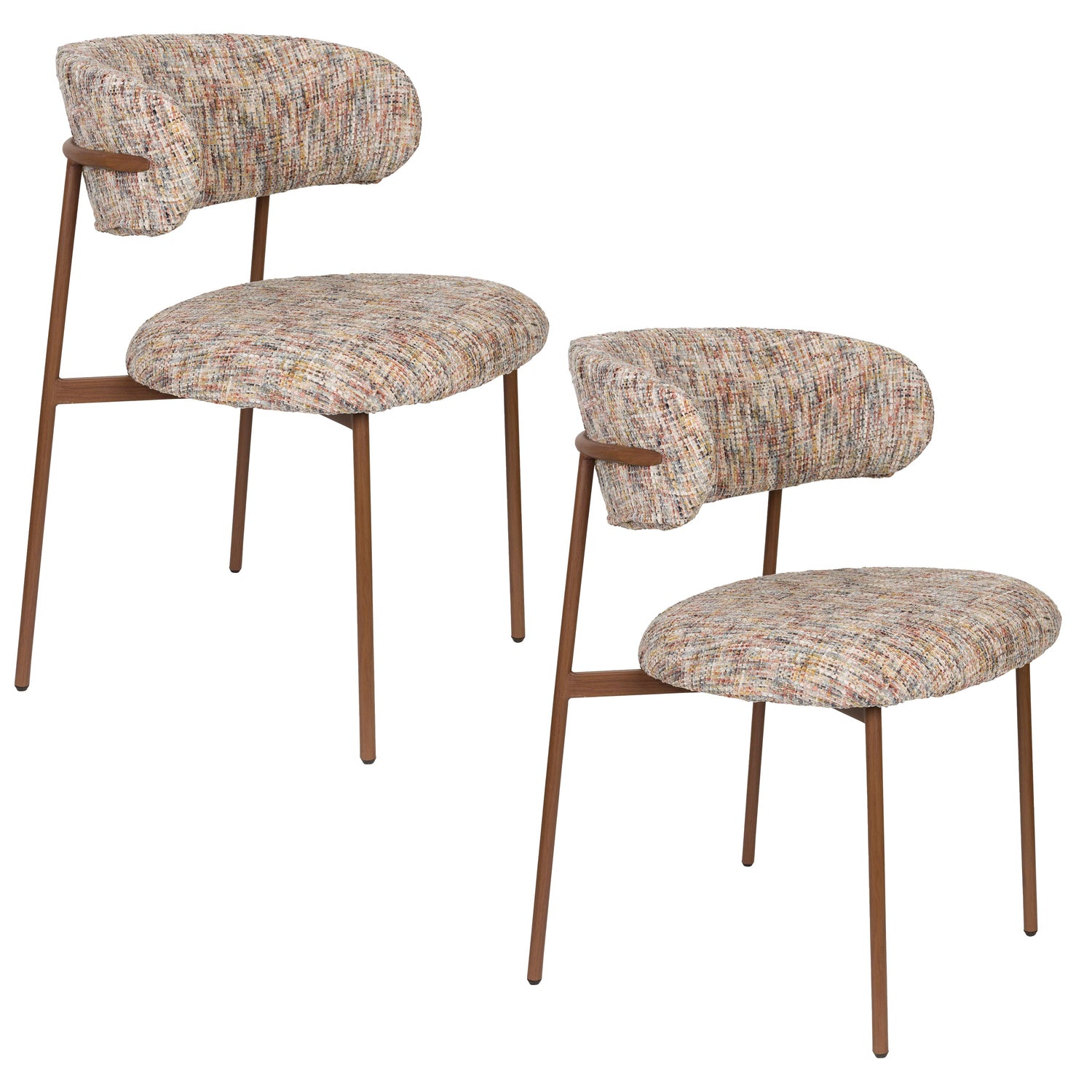 Housecraft Claes Eetkamerstoelen Multi - Set van 2