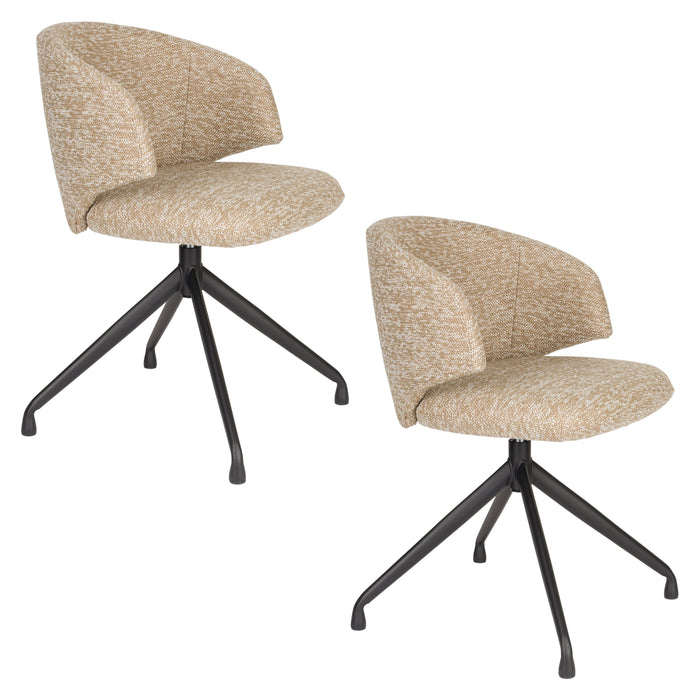 Housecraft Living Balado Eetkamerstoelen Bruin - Set van 2