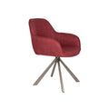 Housecraft Living Toye Eetkamerstoelen draaibaar Rood - Set van 2