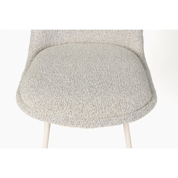 Housecraft Living Fijs Eetkamerstoelen Off-White - Set van 2 - Grijs