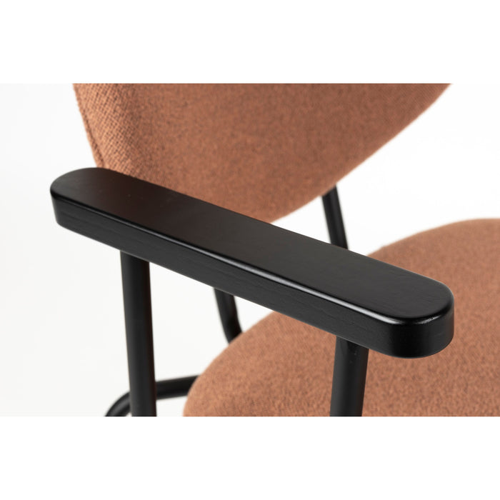 Housecraft Living Zelo Eetkamerstoelen Armleuning Roze - Set van 2