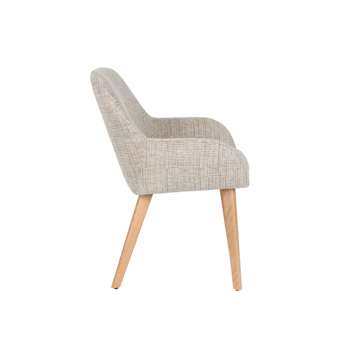Housecraft Living Loua Eetkamerstoelen Beige| Bruin - Set van 2