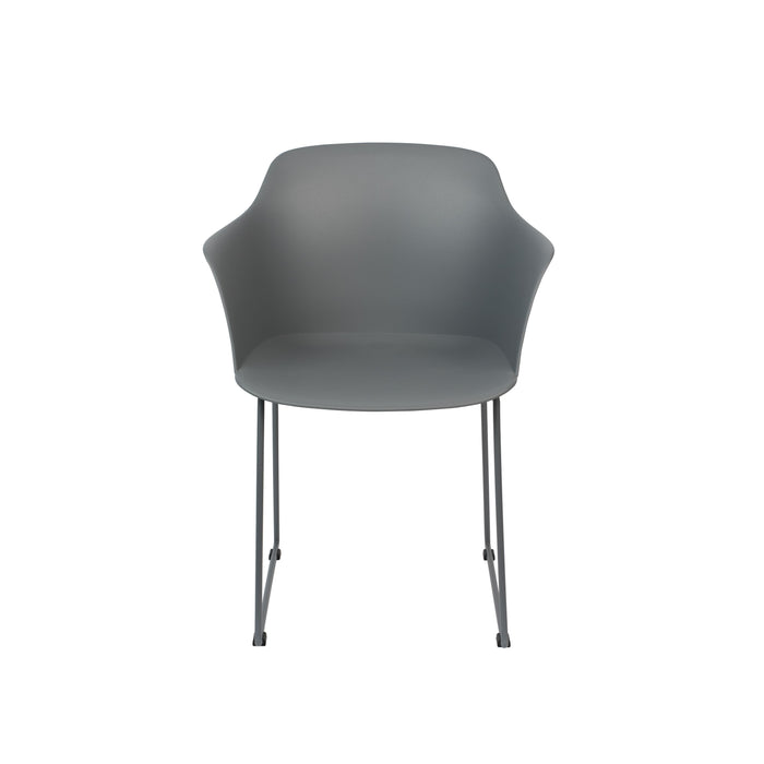 Housecraft Living Tango Eetkamerstoelen armleuning Grijs - Set van 2