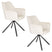 Housecraft Living Kodak Eetkamerstoel - Set van 2 - Beige