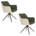 Housecraft Living Daley Eetkamerstoelen Beige|Groen - Set van 2