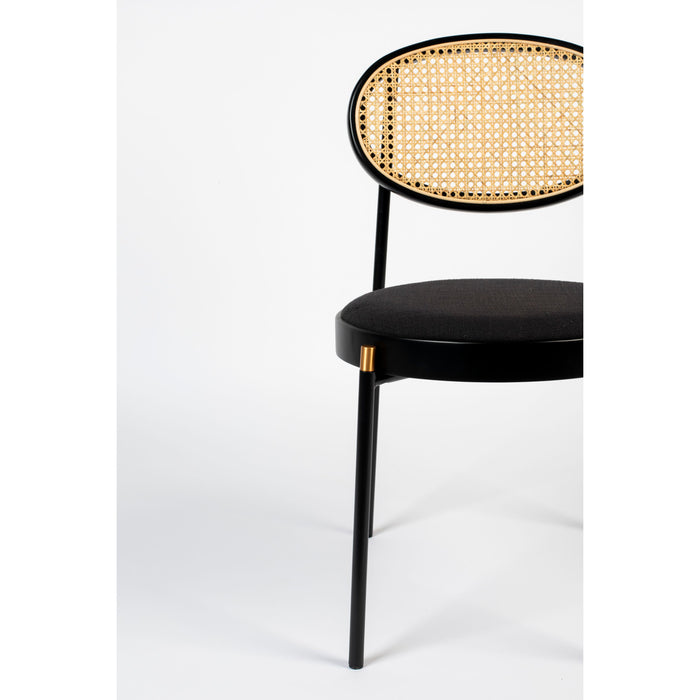 Bold Monkey Don't Stop The Webbing Eetkamerstoel - Set van 2 - Zwart