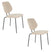 Housecraft Living Zelo Eetkamerstoelen Beige - Set van 2
