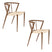 Housecraft Living Che Eetkamerstoelen Bruin - Set van 2