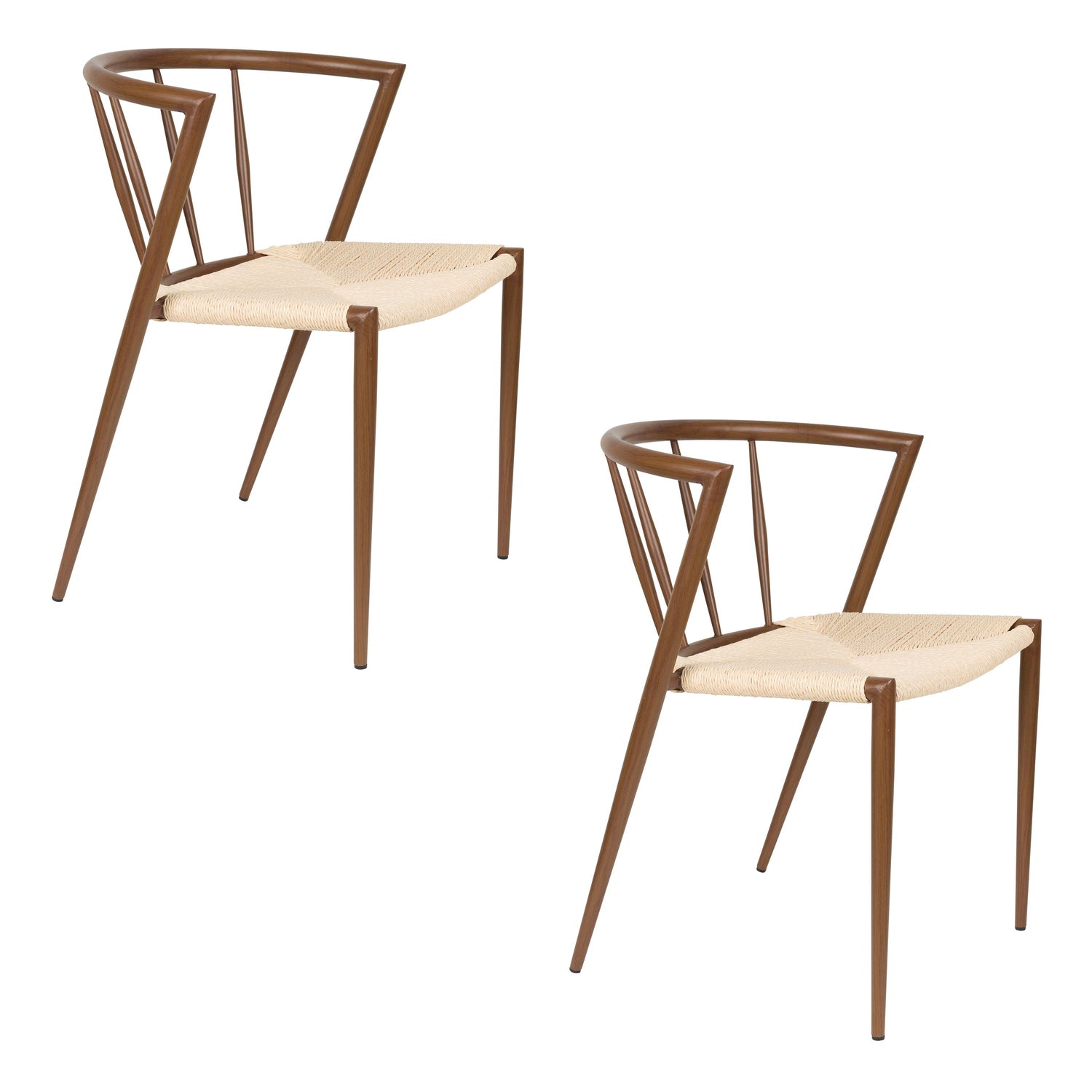 Housecraft Living Che Eetkamerstoelen Bruin - Set van 2
