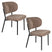 Housecraft Living Sanne Eetkamerstoelen Bruin - Set van 2