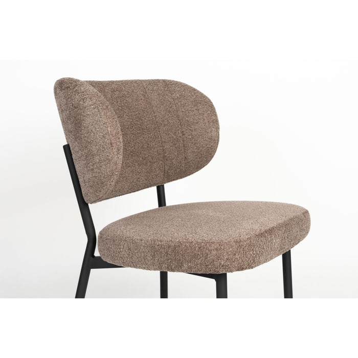 Housecraft Living Sanne Eetkamerstoelen Bruin - Set van 2