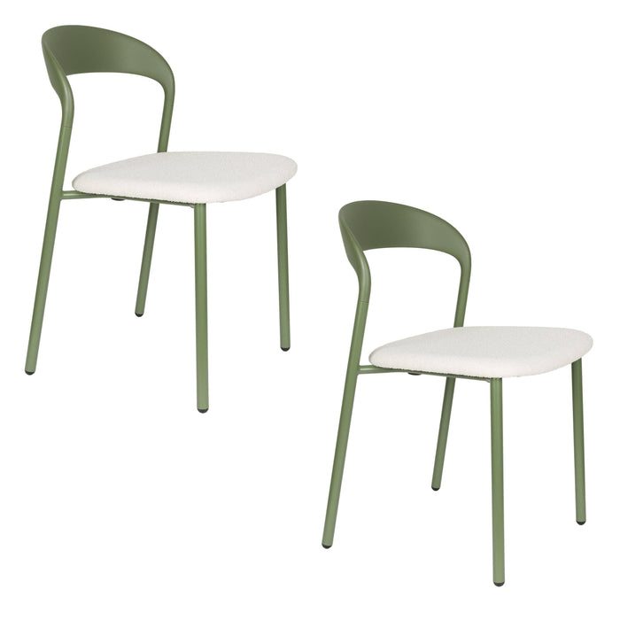 Housecraft Living Adelina Eetkamerstoelen Groen - Set van 2