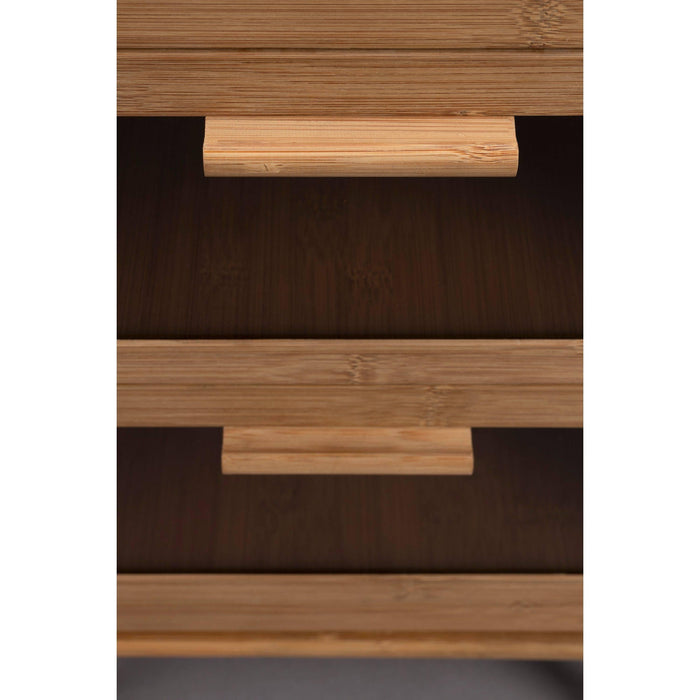 Dutchbone Caroun Bijzettafel| Nachtkastje Bamboe Hout - Bruin