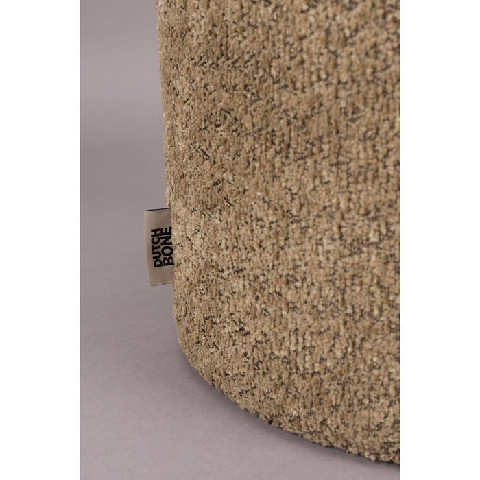 Dutchbone Sen Poef Brown Orange - Bruin