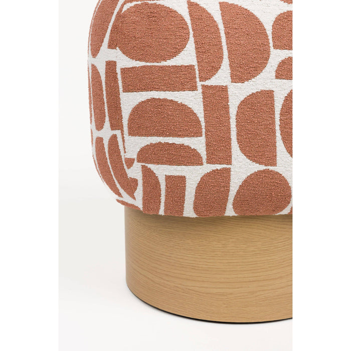 Housecraft Living Cyril Poef| Krukje Terra Rood