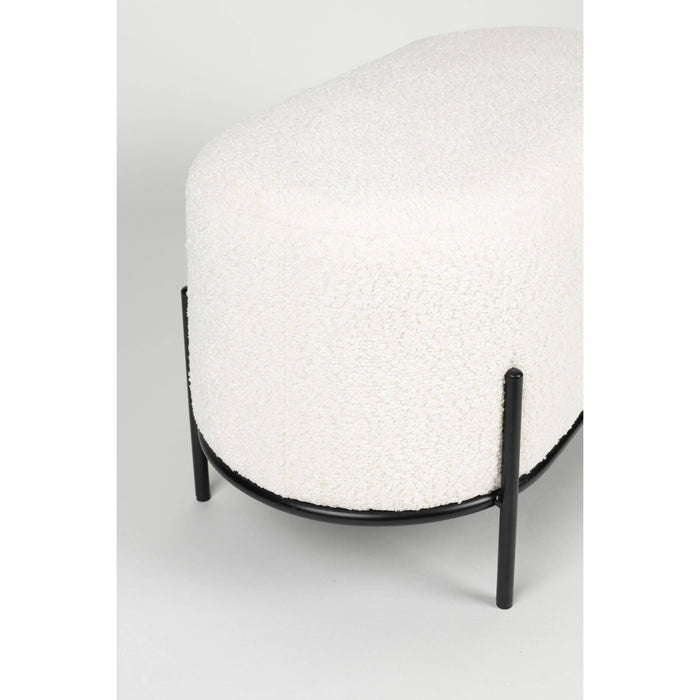 Housecraft Living Boz Hocker| bankje Off-White - Wit