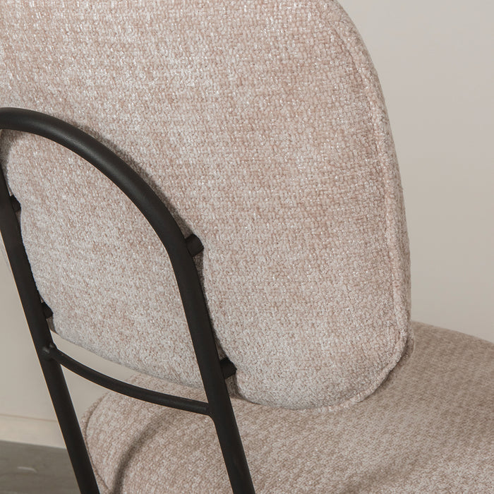 LABEL51 - Eetkamerstoel Liva - Clay Elite - Zwart Metaal